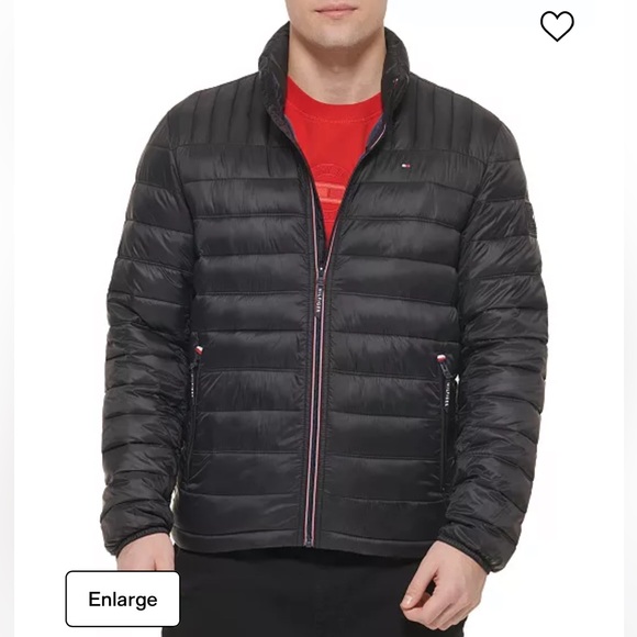 Tommy Hilfiger Men's Packable Quilted Puffer Jacket in Black - Picture 5 of 17